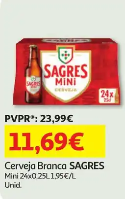 Minipreço Cerveja Branca SAGRES promoção