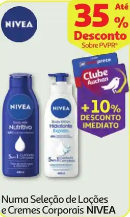 Minipreço Numa Seleção de Loções e Cremes Corporais NIVEA promoção
