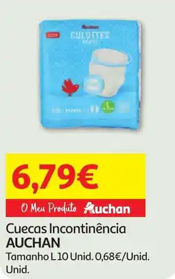 Minipreço Cuecas Incontinência AUCHAN promoção
