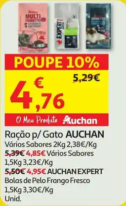 Minipreço Ração p/ Gato AUCHAN promoção