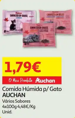 Minipreço Comida Húmida p/ Gato AUCHAN promoção