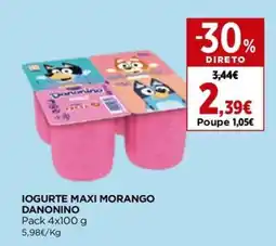 El Corte Inglés Iogurte maxi morango danonino promoção