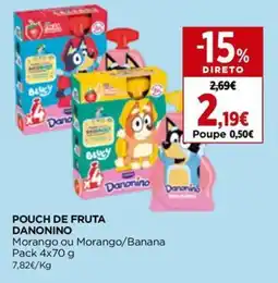 El Corte Inglés Pouch de fruta danonino promoção