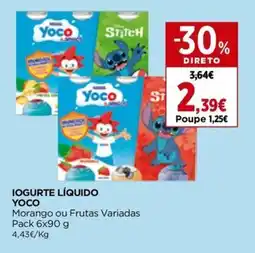 El Corte Inglés Iogurte líquido yoco promoção