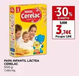 El Corte Inglés Papa infantil láctea cerelac promoção