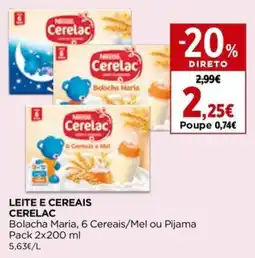 El Corte Inglés Leite e cereais cerelac promoção