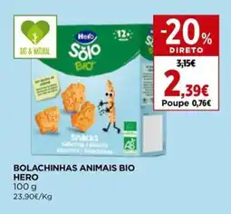 El Corte Inglés Bolachinhas animais bio hero promoção