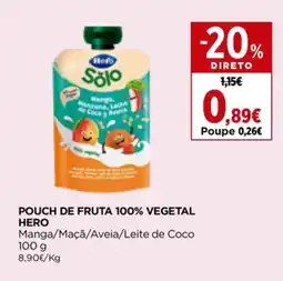 El Corte Inglés Pouch de fruta 100% vegetal hero promoção