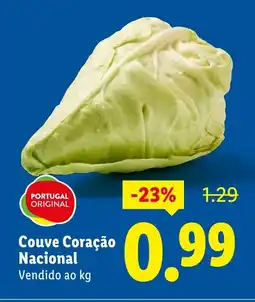 Lidl Couve Coração Nacional promoção