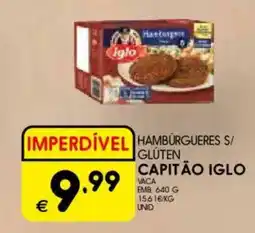 Meu Super Hamburgueres s/ gluten capitão iglo promoção