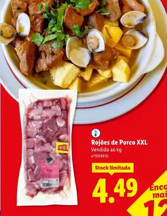 Lidl Rojões de Porco XXL promoção