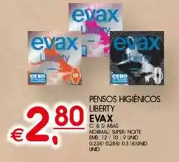 Meu Super Pensos higiénicos liberty evax promoção