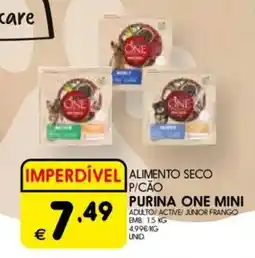 Meu Super Alimento seco p/cão purina one mini promoção