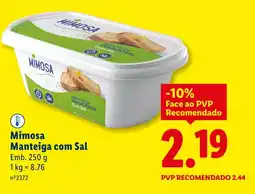 Lidl Mimosa Manteiga com Sal promoção
