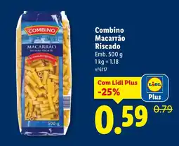 Lidl Combino Macarrão Riscado promoção