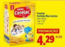 Lidl Cerelac Farinha Não Láctea promoção