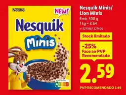 Lidl Nesquik Minis/ Lion Minis promoção