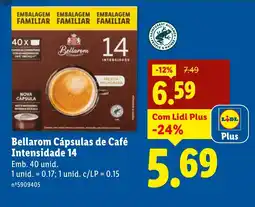 Lidl Bellarom Cápsulas de Café Intensidade 14 promoção