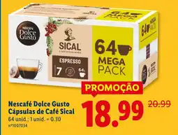 Lidl Nescafé Dolce Gusto Cápsulas de Café Sical promoção