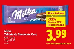 Lidl Milka Tablete de Chocolate Oreo promoção