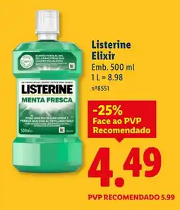 Lidl Listerine Elixir promoção
