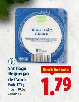 Lidl Santiago Requeijão de Cabra promoção
