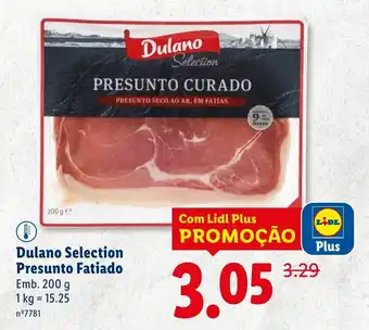 Lidl Dulano Selection Presunto Fatiado promoção