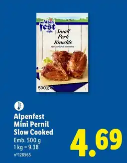 Lidl Alpenfest Mini Pernil Slow Cooked promoção