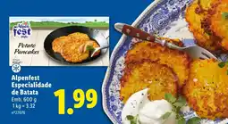 Lidl Alpenfest Especialidade de Batata promoção