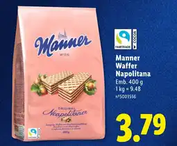 Lidl Manner Waffer Napolitana promoção