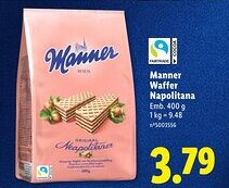 Lidl Manner Waffer Napolitana promoção