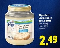 Lidl Alpenfest Creme Doce para Barrar promoção
