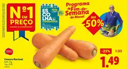 Lidl Cenoura Nacional promoção