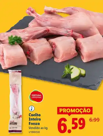 Lidl Coelho Inteiro Fresco promoção