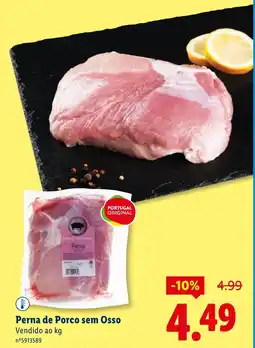 Lidl Perna de Porco sem Osso promoção