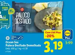 Lidl Ocean Sea Paloco Desfiado Demolhado promoção