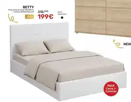 Homy Casa BETTY Pack cama de casal 140x190cm + colchão SPRING ROLLER promoção