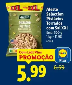 Lidl Alesto Selection Pistácios Torrados com Sal XXL promoção