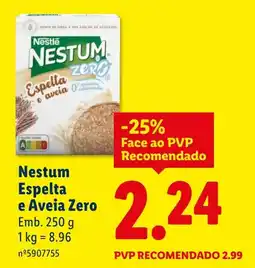 Lidl Nestum Espelta e Aveia Zero promoção