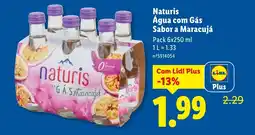 Lidl Naturis Água com Gás Sabor a Maracujá promoção