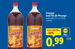 Lidl Freeway Iced Tea de Pêssego promoção