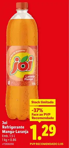 Lidl Joi Refrigerante Manga-Laranja promoção