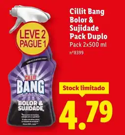 Lidl Cillit Bang Bolor & Sujidade Pack Duplo promoção
