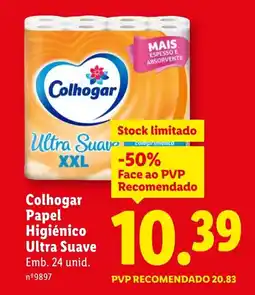 Lidl Colhogar Papel Higiénico Ultra Suave promoção