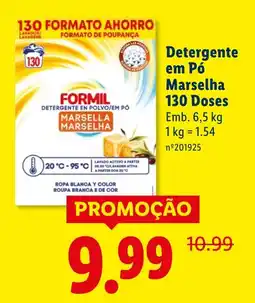 Lidl Detergente em Pó Marselha 130 Doses promoção