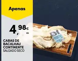 Continente Caras de bacalhau continente salgado seco promoção