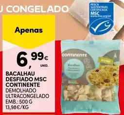 Continente Bacalhau desfiado msc continente promoção