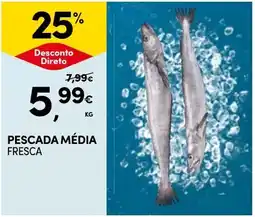Continente Pescada média fresca promoção