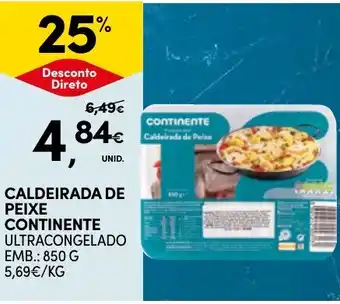 Continente Caldeirada de peixe continente promoção