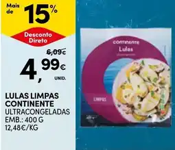 Continente Lulas limpas continente promoção